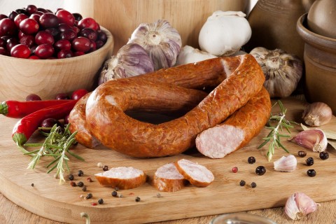 Kiełbasa wiejska z ognia